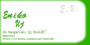 eniko uj business card